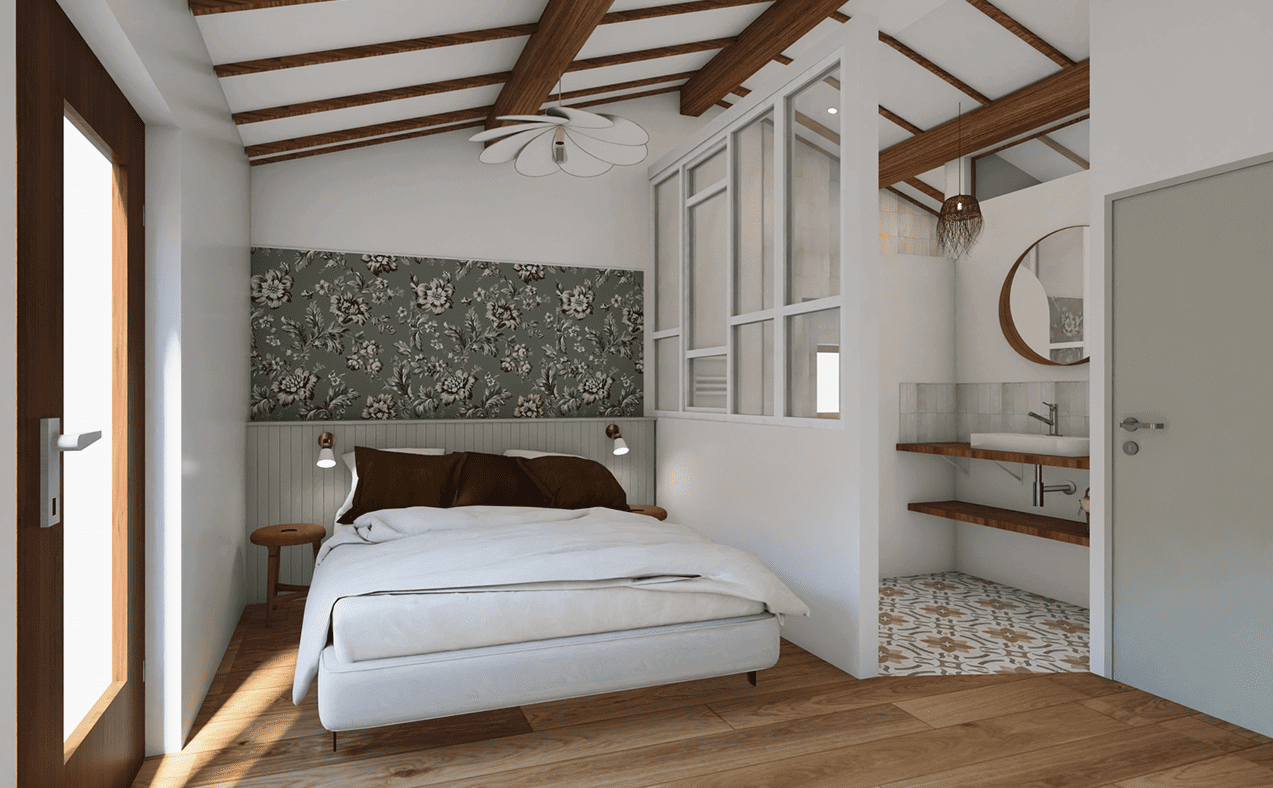 chambre-avec-verriere-style-vintage-fenetre-detournees-gourge-maison-dhotes-mirebeau-thouars
